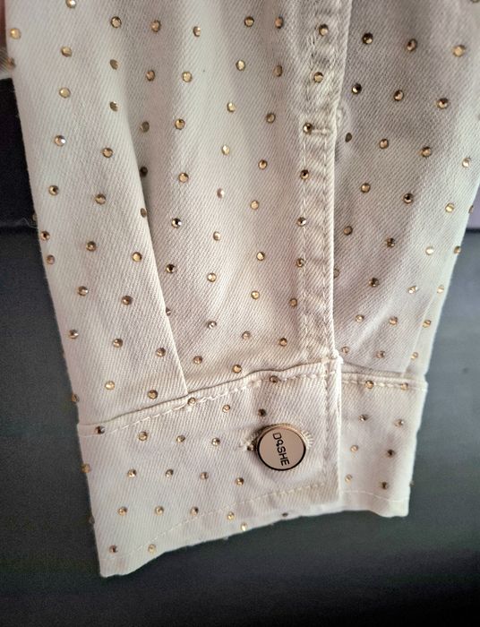 Dishe kurtka jeansowa z dżetami L/XL, nowa