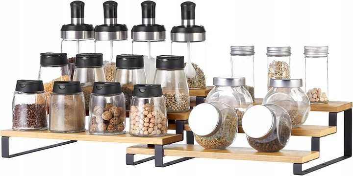 Nowy Stojaki na przyprawy / 2 x po 3 schodki / organizer / 1166