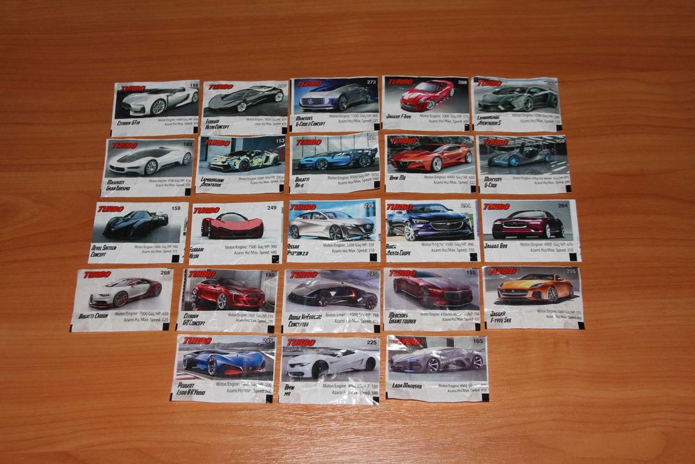 Вкладыши turbo xtreme, 2014, 2018.: 5 грн. - Колекціонування