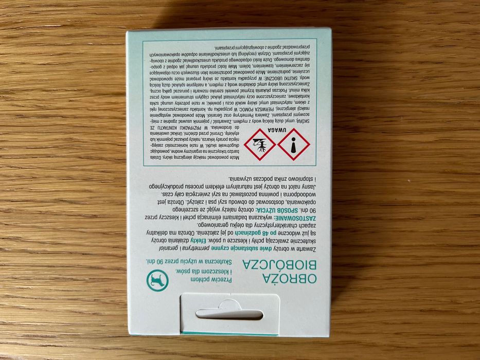 Obroża biobójczy dla psa 50cm 90 dni dzialania