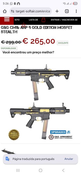 Vendo réplicas de airsoft