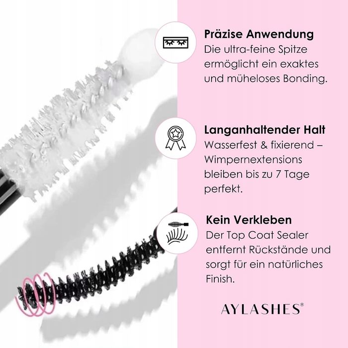 aylashes duo pen bond & seal - klej i utrwalacz do rzęs clear