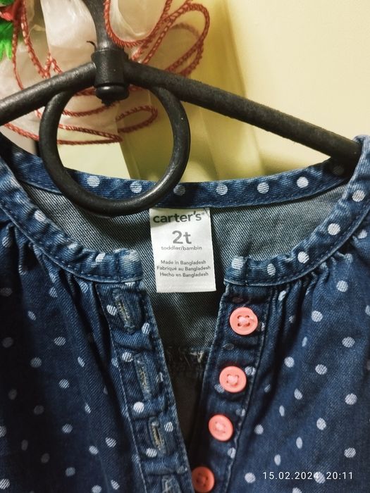 Джинсове платтячко carter''s