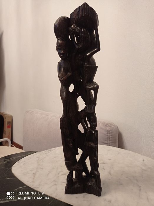 статуэтка чёрное дерево африканские дети