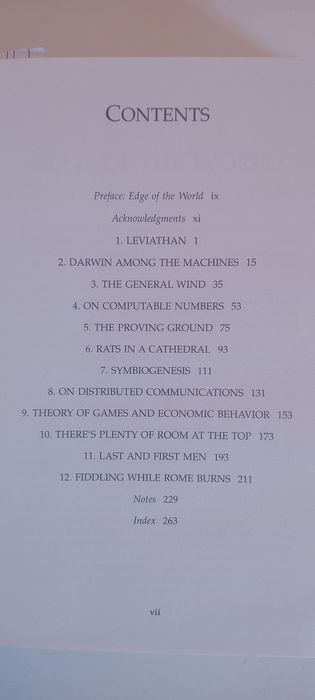 Darwin among us, George Dyson