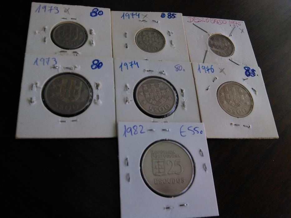 Moedas com eixo deslocado/defeito de cunhagem/erros de cunho (são 21)*