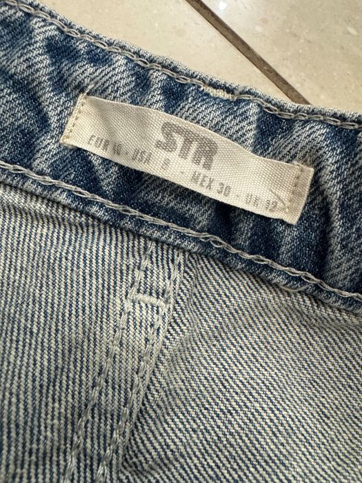 Stradivarius extra jeans spodnie dzwony szerokimi nogawkami L jak nowe