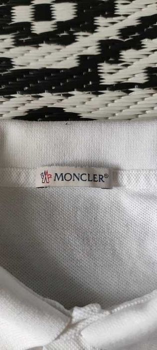 Moncler polo tshirt white