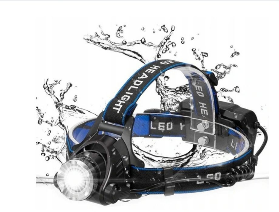 Nowa LATARKA CZOŁOWA LED zoom czołówka lsmpka na głowę