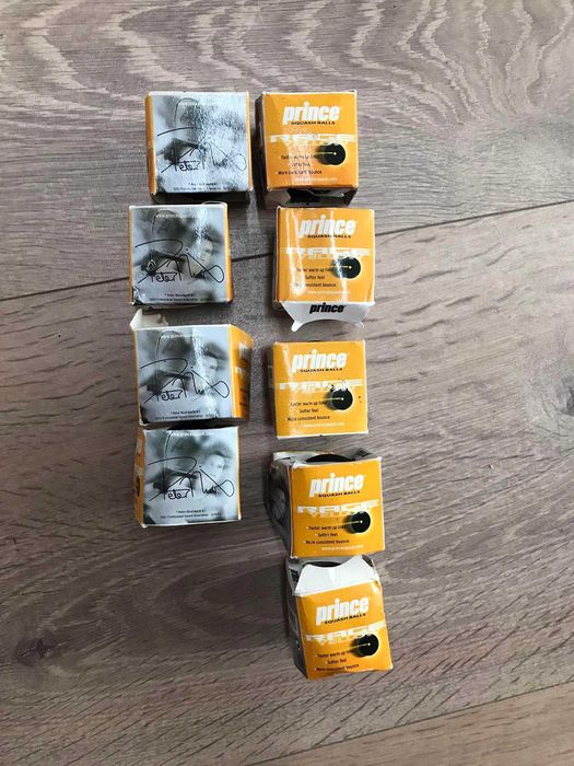 9 piłeczek do squash a PRINCE Peter Nicol