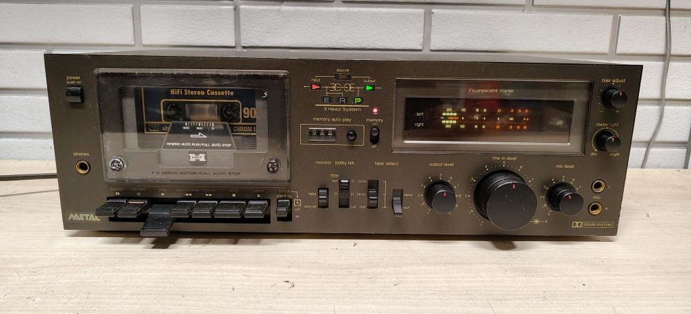 Magnetofon deck TECHNICS RS-M63. Po serwisie