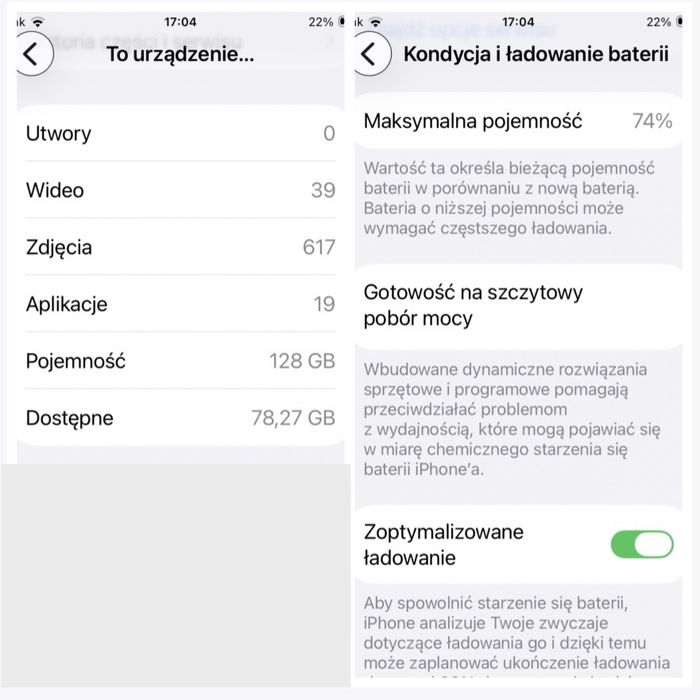 Iphone SE 2020 128 GB czerwony 78%