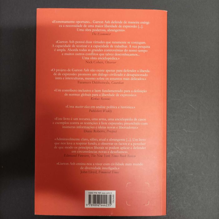 Liberdade de Expressão, dez princípios para um mundo interligado  Timothy Arton Gash