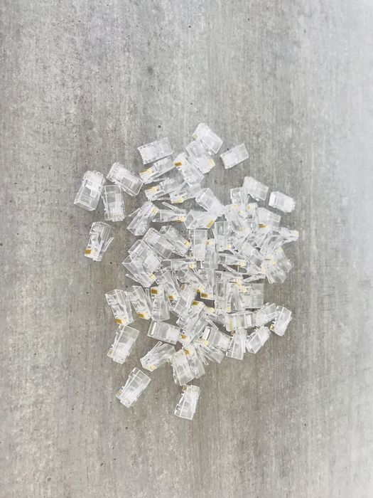 100 Шт Коннекторы RJ-45 коннектор cat 5e , сетевые для интернета ОПТ