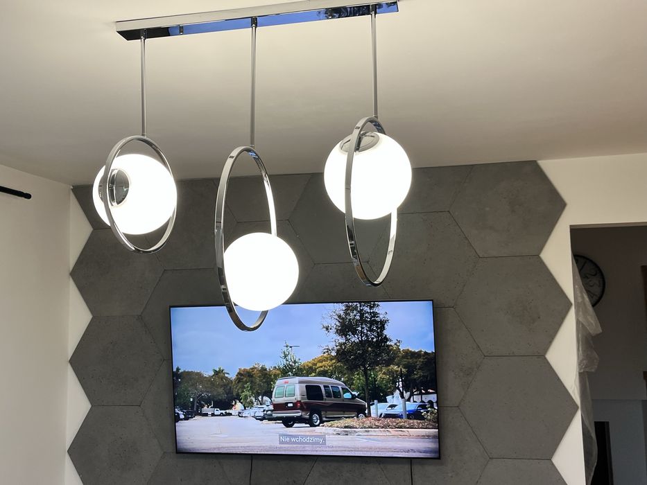 Mcodo Bella 3 – lampa sufitowa chrom, szkło, 3 kule, 70 cm