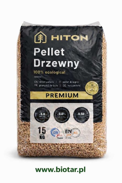 Pellet Hiton Din Plus -En plus A1 - jasny sosnowy