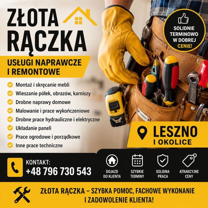 Złota rączka – usługi naprawcze i remontowe