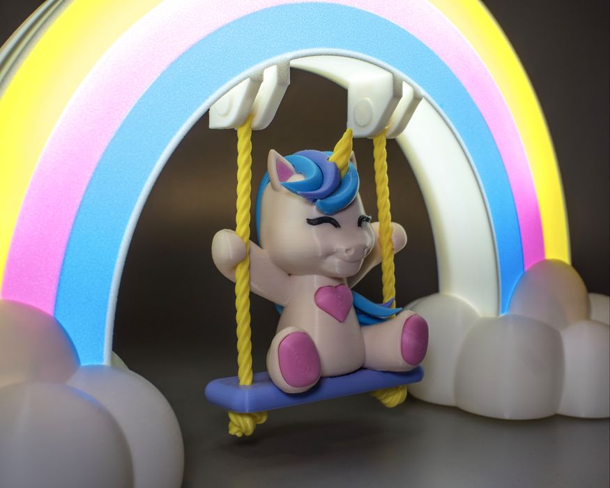 нічник “Єдиноріг на гойдалці” / подарунок дитині / топ