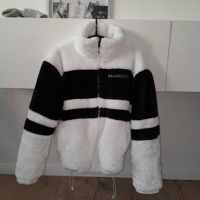 Futerko Balenciaga oversize L białe czarne nowe