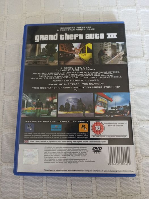 GTA III completo - Playstation 2 - PS2