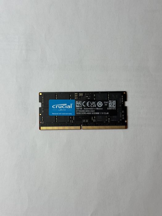 Оперативна памʼять Crucial DDR5 SO-DIMM 16GB 4800MHz CL40