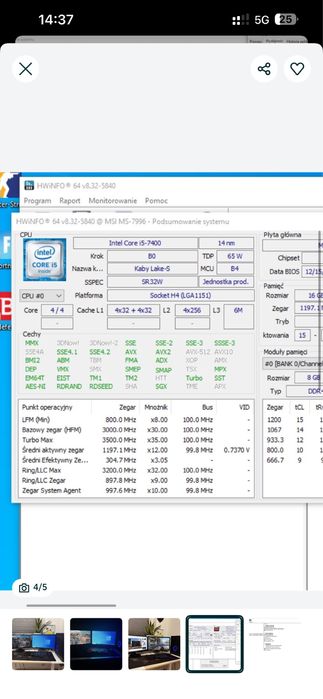 I5 7400 MSI H110m Pro-VH