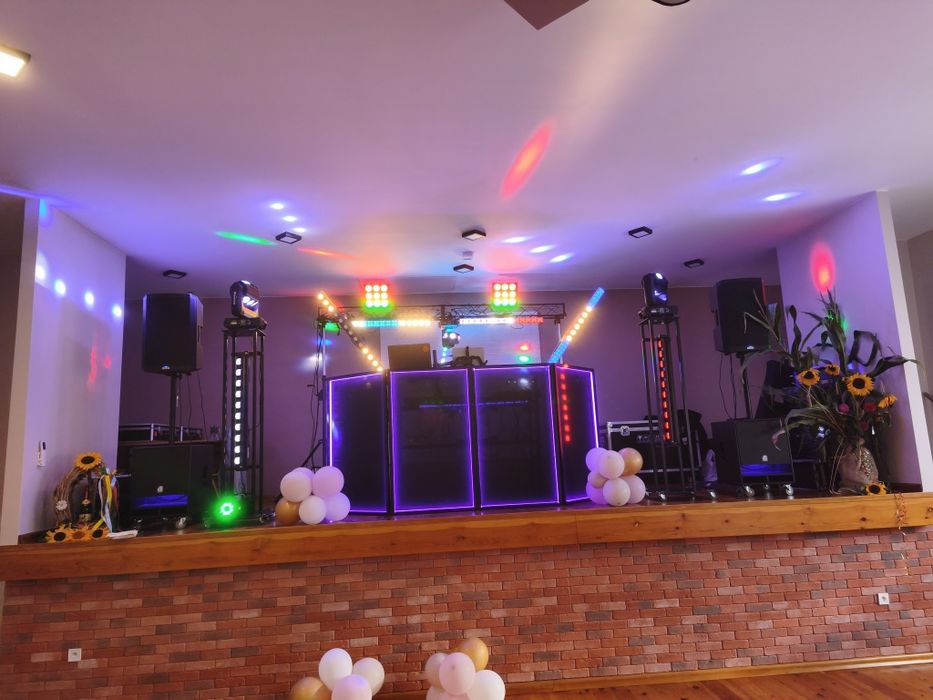 Nagłośnienie i oświetlenie Dj na impreze