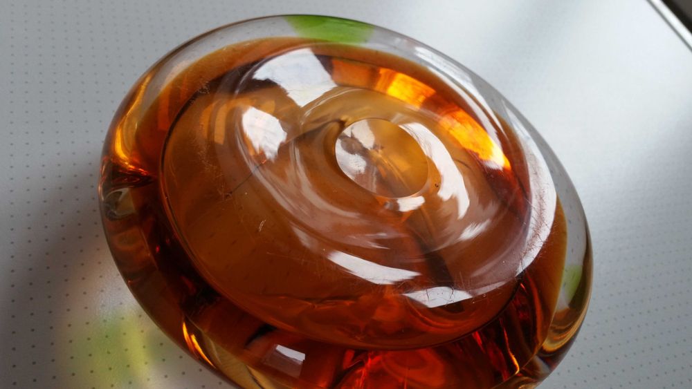 Пепельница Цветное стекло СССР