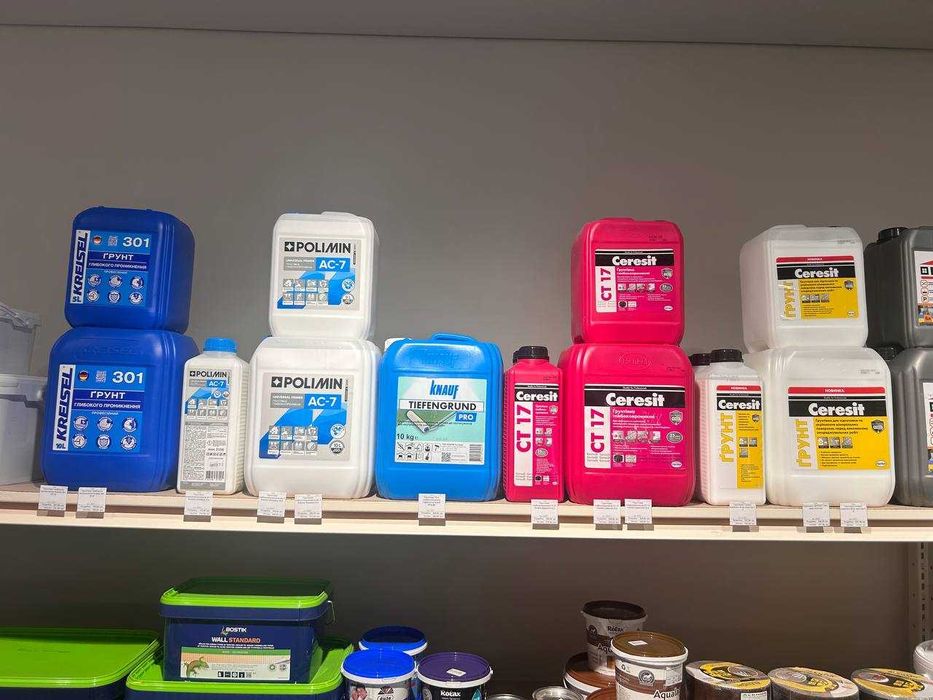 Грунтівка (грунтовка)  глибокопроникна Polimin, Ceresit, KREISEL