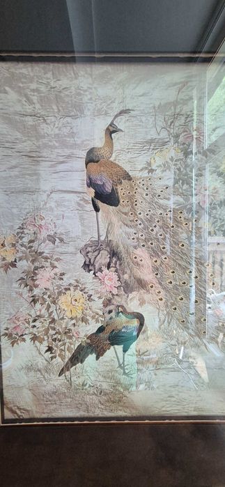 Litografia Franklin Picture Company Soicher-Marin „Pawie i piwonie”