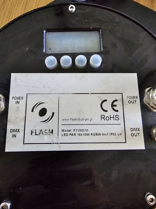 Par Flash Butrym IP65 18x10 RGBW