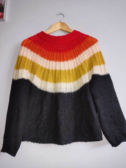 Mango MNG piękny modny sweter z moherem r.. S