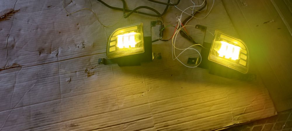 Протитуманні фари, LED, для Шевроле Лачетті. Б/У, 1750грн/компл