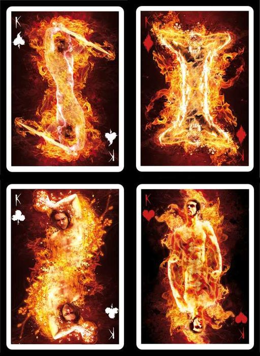 Baralho de Cartas Bicycle Pyromaniac e Bicycle Bicycle Faith