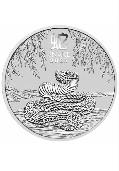 Срібна монета Рік змії 2025 рік