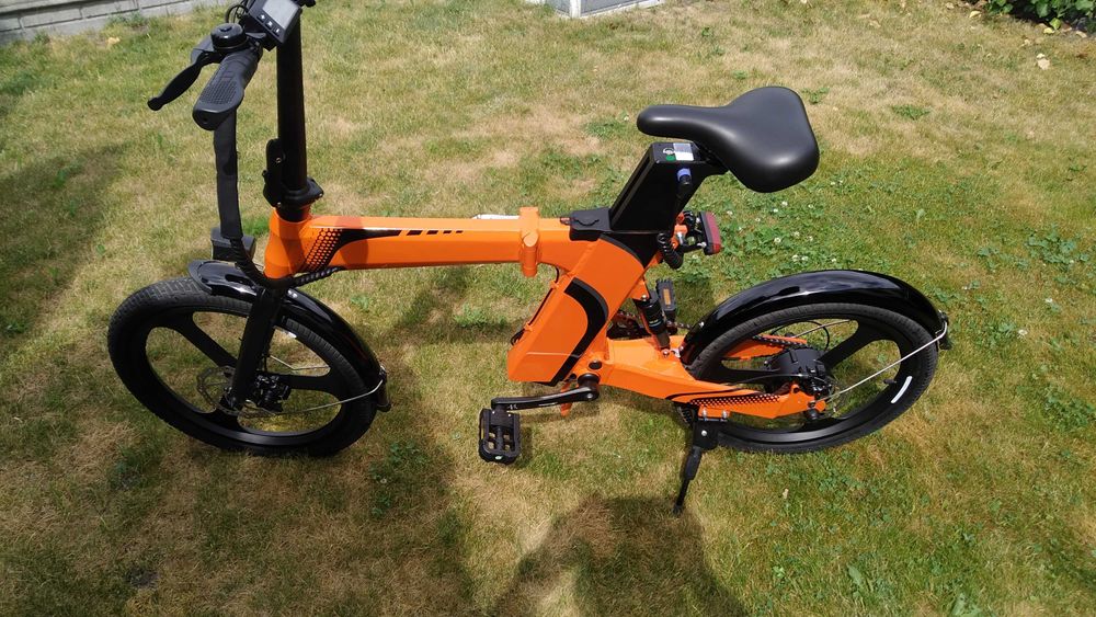 Rower elektryczny Chirrey Z7 ORANGE + 2 Baterie + błotniki