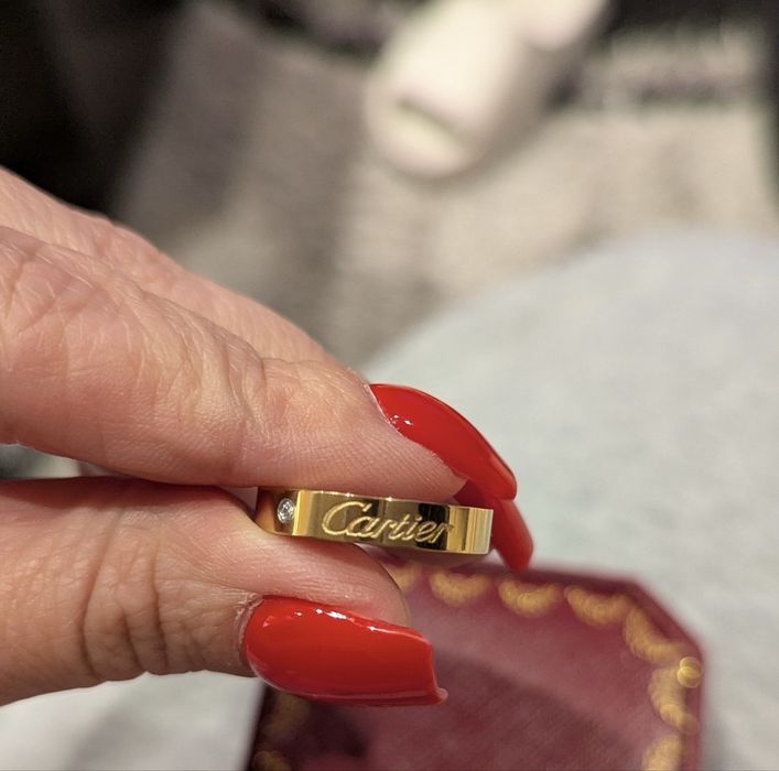 Anel dourado Cartier - novo - tamanho 8