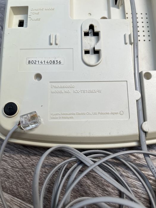 Стаціонарний телефон PANASONIC KX-TS10MX-W (проводной телефон)