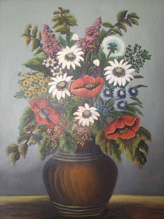 Obraz drewniany , płutno