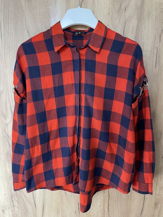 Koszula damska w kratę Reserved 34 xs sportowa