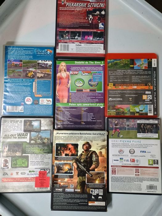 Gry PC komputerowe cena za komplet