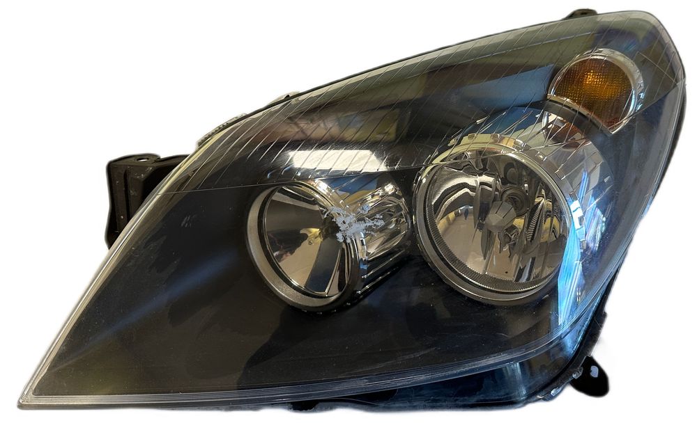 Lampa Lewa Przednia Reflektor Lewy Przód Czarny Opel Astra H