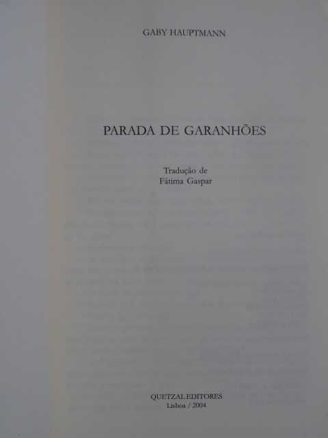 Parada de Garanhões de Gaby Hauptmann