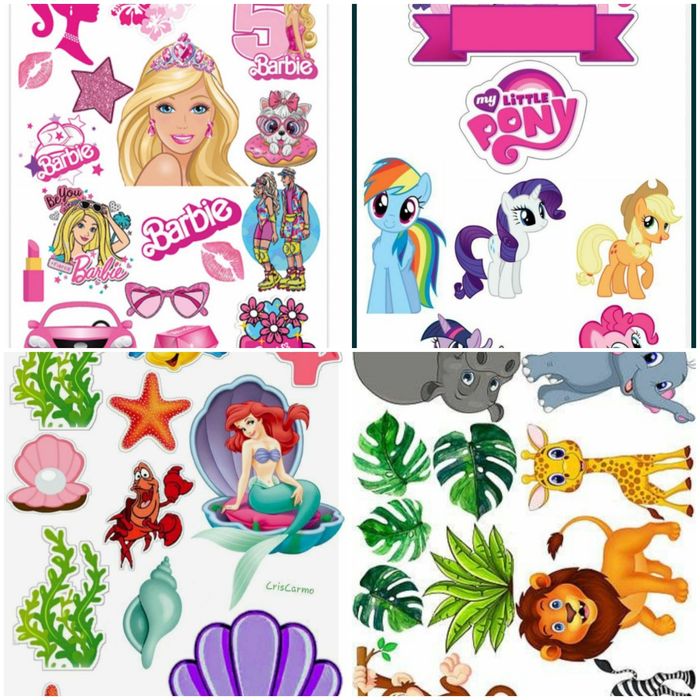 Вафельные картинки на торт