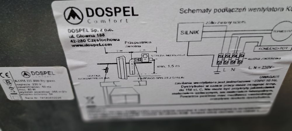 Dmuchawa i Filtr do kominka