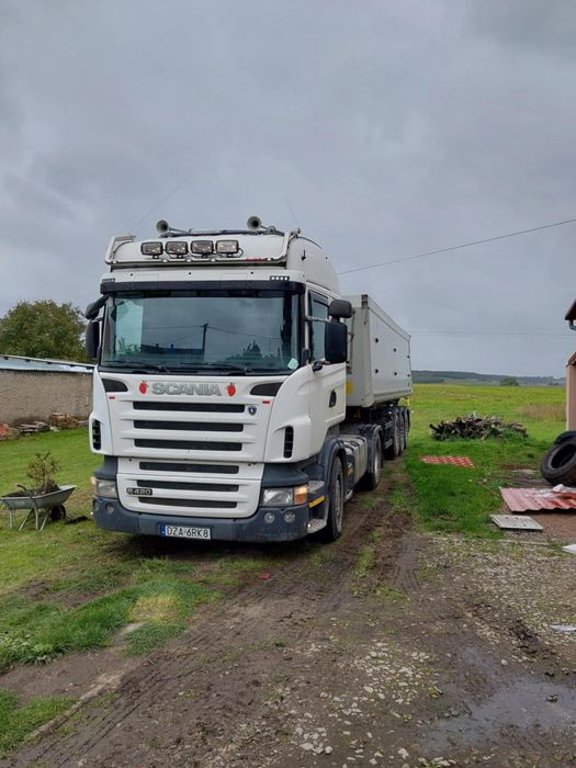 Scania R420 zestaw, naczepa Schmidt 33m3