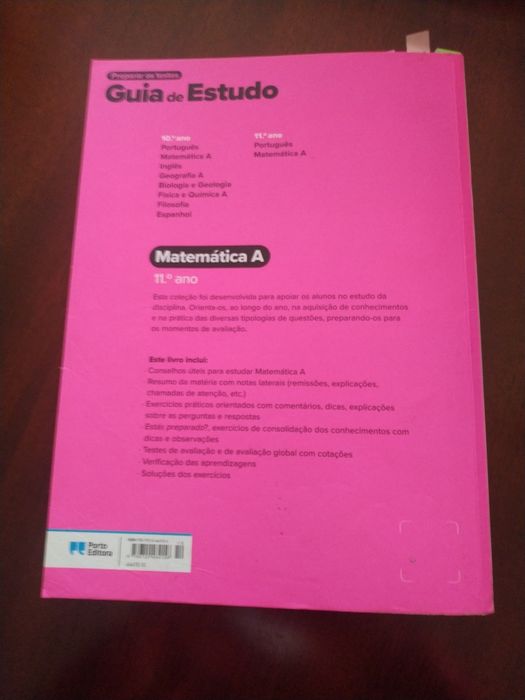 Livro guia estudo matemática A 11 ano428112973042831362