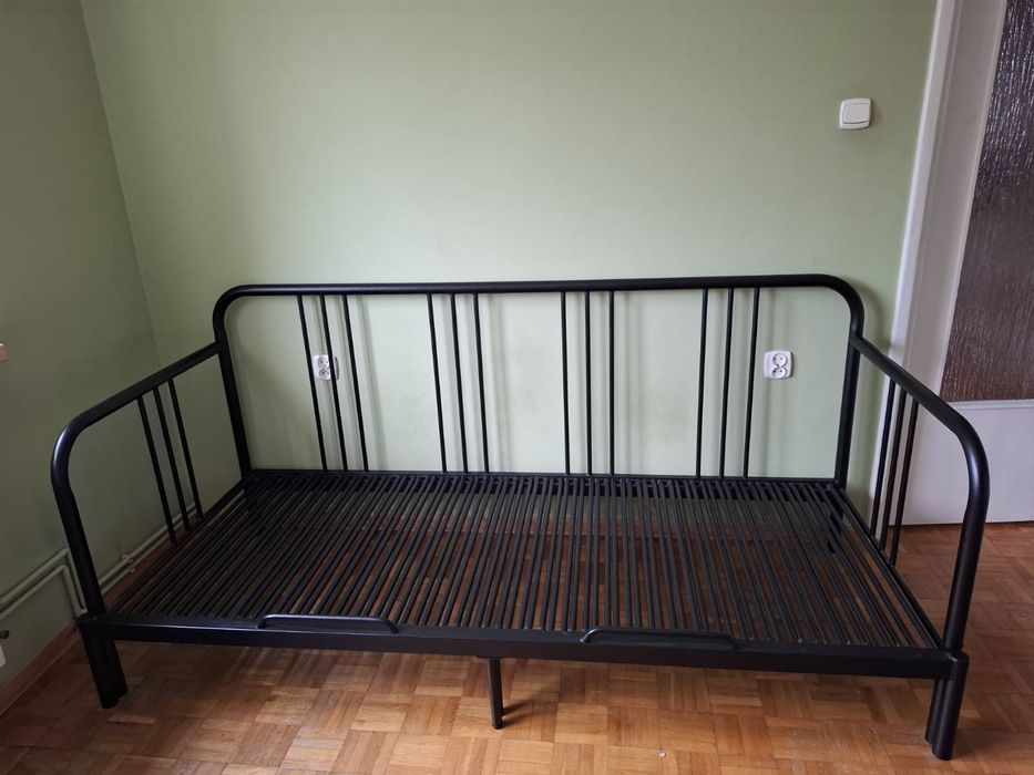 Ikea FYRESDAL łóżko rozkładane 80/160x200 czarne