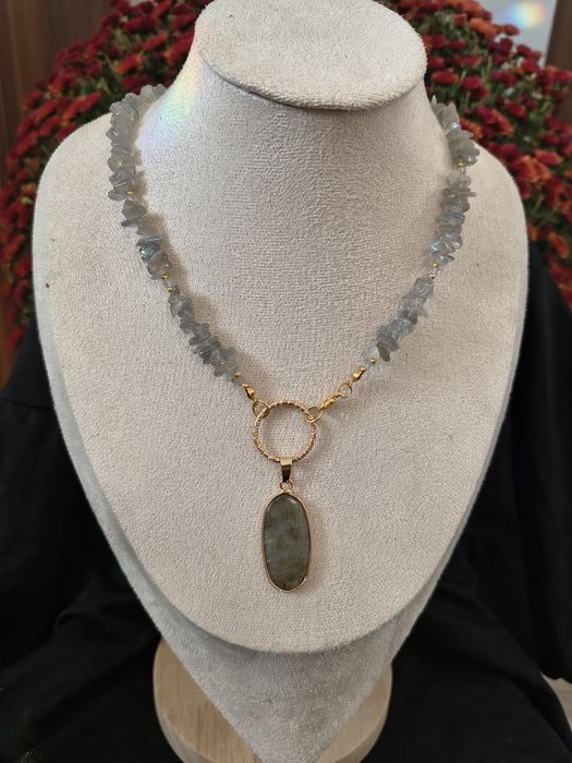 Naszyjnik z Labladorytem