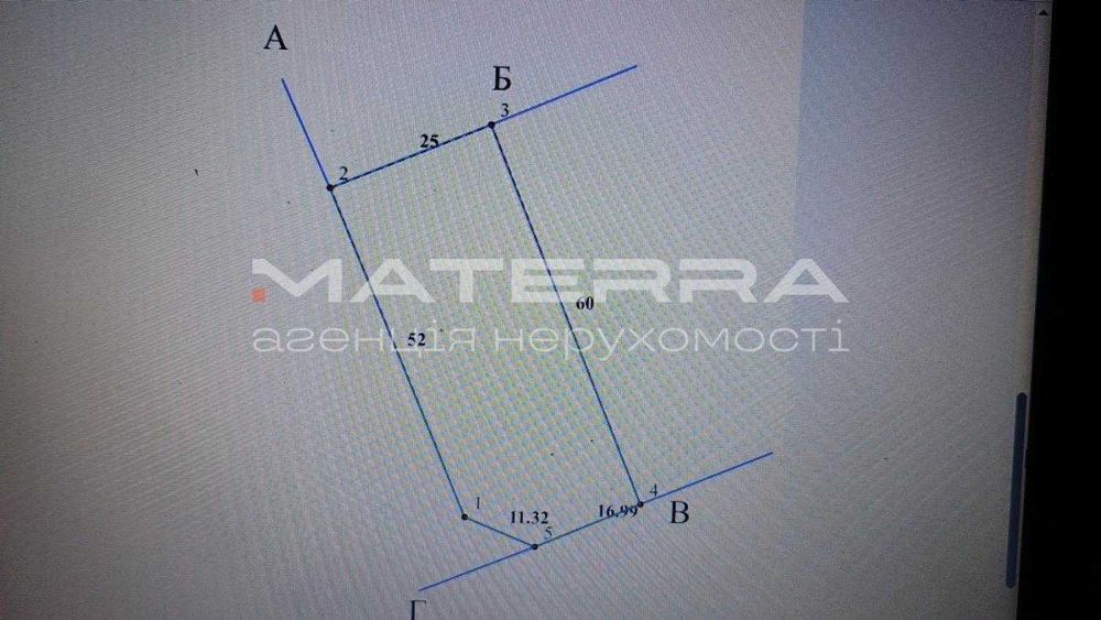Бобриця Продаж кутової ділянки 14,6 сот під забудову (асфальт дорога)